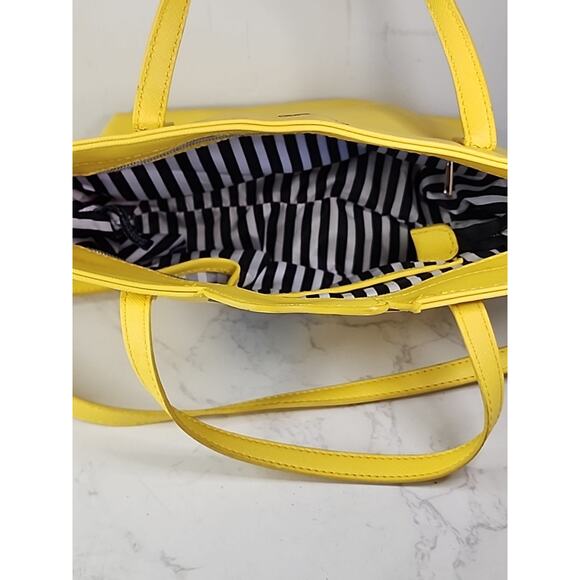 MARC TETRO Dachshund Yellow Lunch Tote Shoulder Handbag Dog Lover Purse - Picture 7 of 10